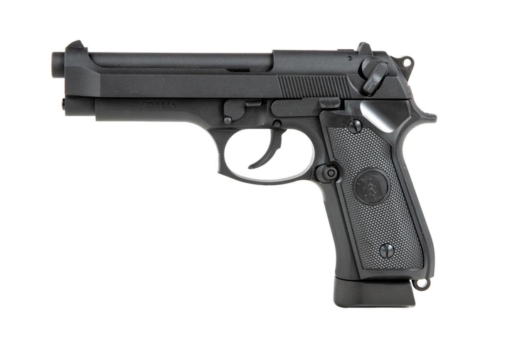 Страйкбольний пістолет KJW Beretta M9 CO2 Black - зображення 1