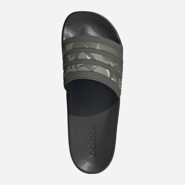 Klapki basenowe męskie Adidas Adilette Shower IG3683 38 Czarne z khaki (4066765052292) - obraz 5