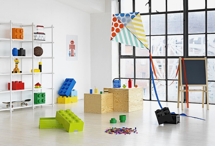 Pojemnik w kształcie klocka LEGO Storage Brick 8 Jasnozielony (40041220) - obraz 3