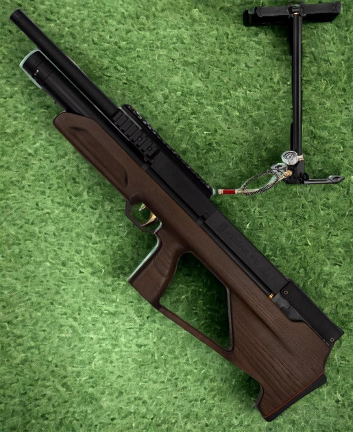 Пневматическая винтовка (PCP) ZBROIA Козак FC-2 550/290 (кал. 4,5 мм, коричневый) + Насос Air Pump - изображение 1