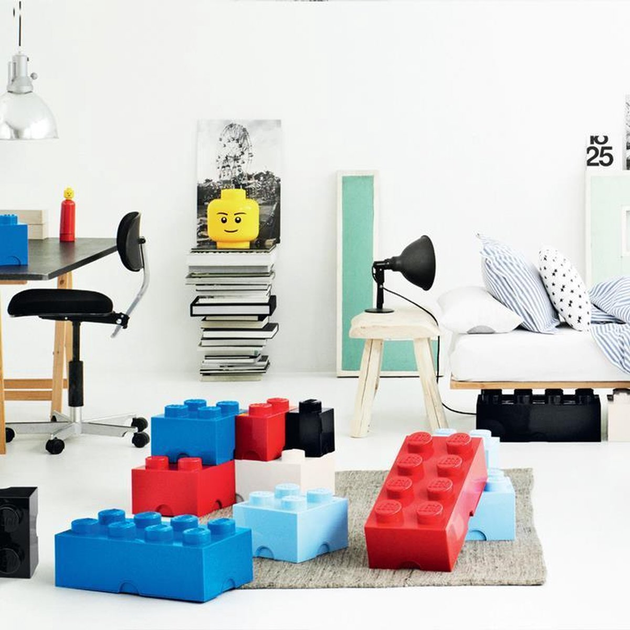 Контейнер у формі блоку LEGO Storage Brick 8 Червоний (40041730) - зображення 9