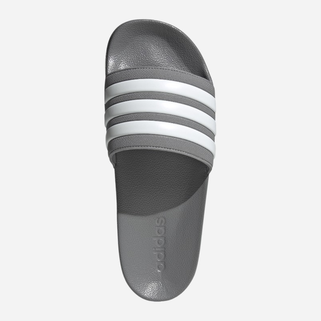 Чоловічі шльопанці для пляжу Adidas Adilette Shower Slides GY1891 46 Сірі з білим (4065425148771) - зображення 5
