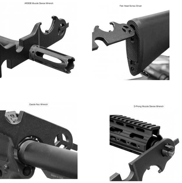 Ключ Leapers TL-ARWR01 для AR15/AR10 універсальний для обслуговування - зображення 2