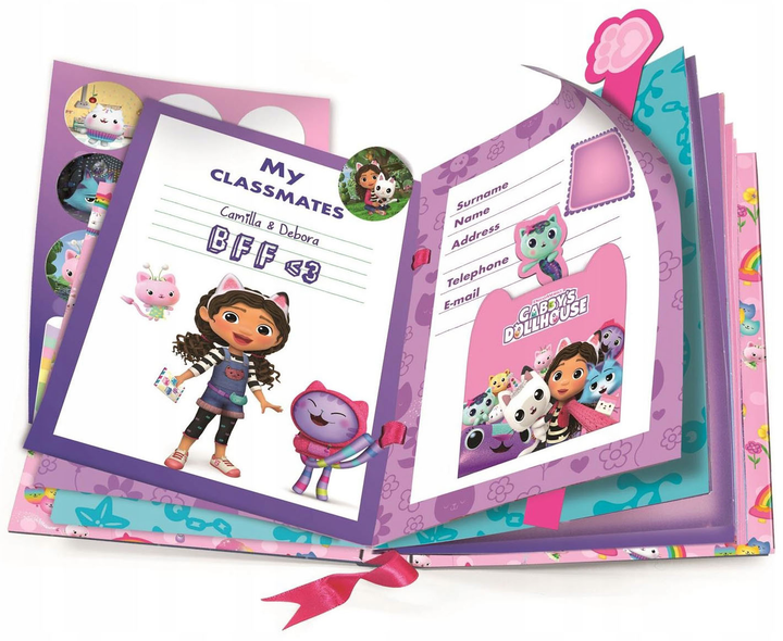 Pamiętnik Clementoni Gabby's Dollhouse Scrapbook z akcesoriami (8005125508839) - obraz 3