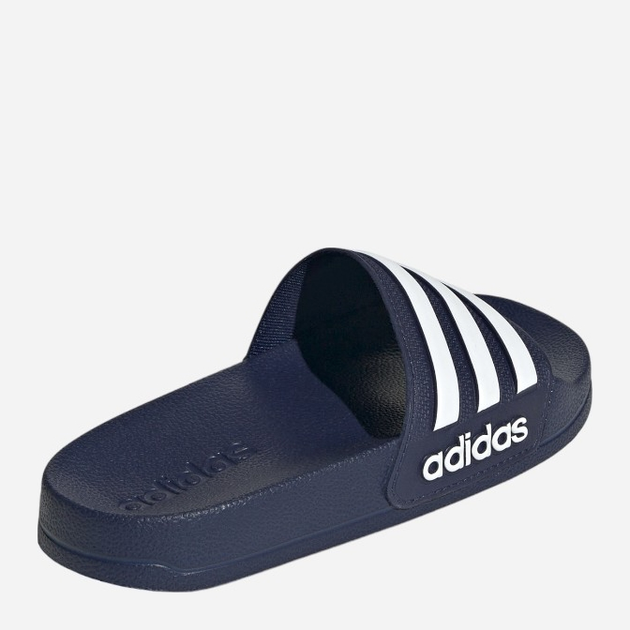 Жіночі шльопанці для пляжу adidas Adilette Shower K IF5978 37 Темно-сині з білим (4066759575516) - зображення 4