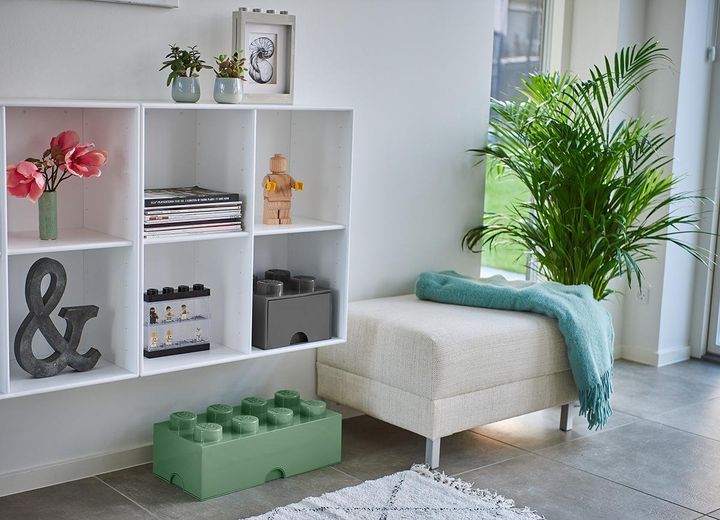 Контейнер у формі блоку LEGO Storage Brick 8 Пісочно-зелений (40041747) - зображення 8