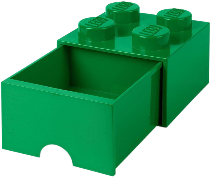 Pojemnik do przechowywania LEGO Storage Brick Drawer 4 z szufladą Zielony (40051734) - obraz 2