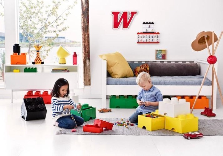 Контейнер для зберігання LEGO Storage Brick Drawer 4 з висувним ящиком Зелений (40051734) - зображення 8