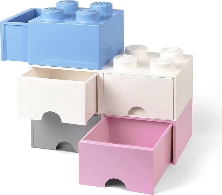 Контейнер для зберігання LEGO Storage Brick Drawer 4 з висувним ящиком Білий (40051735) - зображення 5