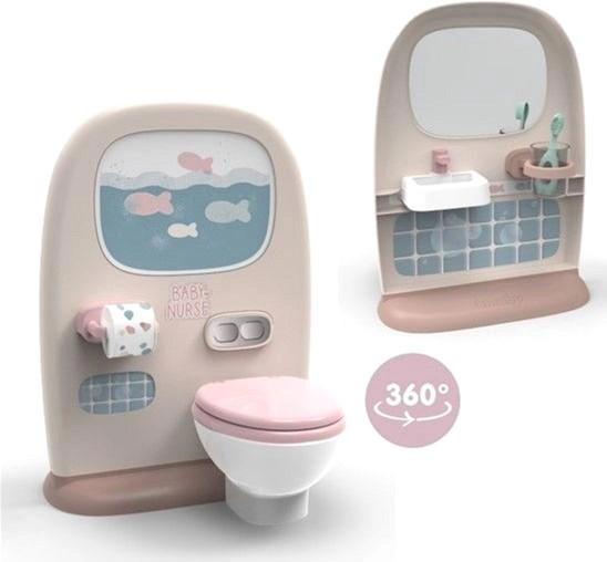 Набір іграшок Smoby Baby Nurse Туалет (3032162203804) - зображення 1