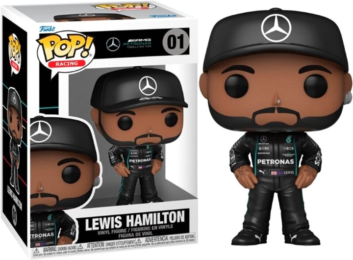 Figurka Tm Toys Funko Pop Vinyl Formula One Lewis Hamilton 9 cm (0889698622202) - obraz 1