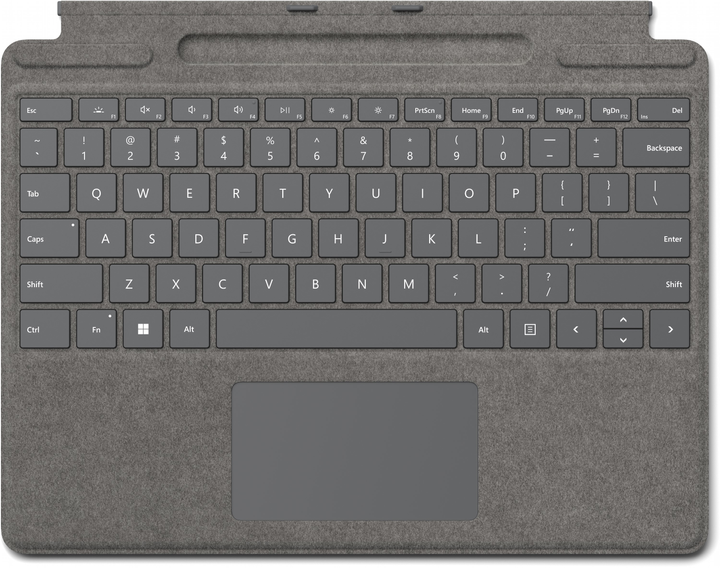 Komercyjna klawiatura Microsoft Surface Pro Signature Platinium dla Pro 8/Pro X DE Grey (8XB-00065) - obraz 1