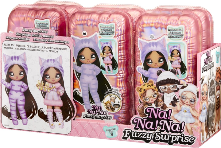Lalka Na! Na! Na! Surprise Zebra Girl Miłe w dotyku Fuzzy Surprise 17 cm (0035051591948) - obraz 8