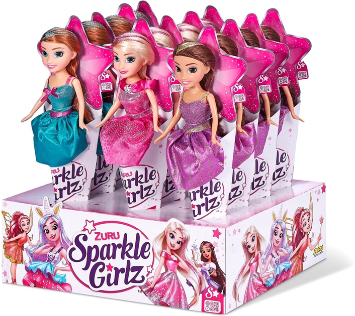 Лялька принцеса Zuru Sparkle Girlz в конусі 26 см 12 штук (5903076514073) - зображення 2