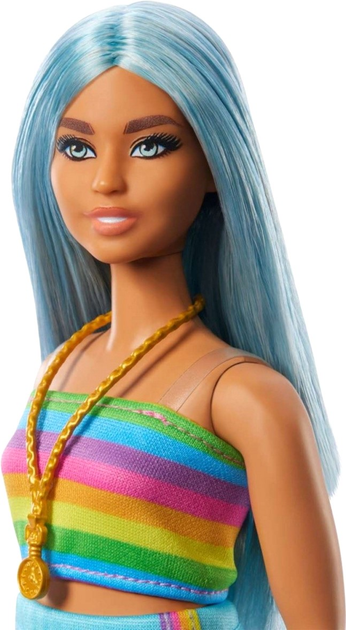 Лялька Barbie Fashionistas з довгим синім волоссям 30 см (0194735176755) - зображення 4
