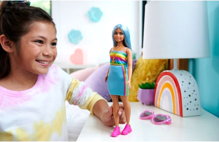 Лялька Barbie Fashionistas з довгим синім волоссям 30 см (0194735176755) - зображення 6