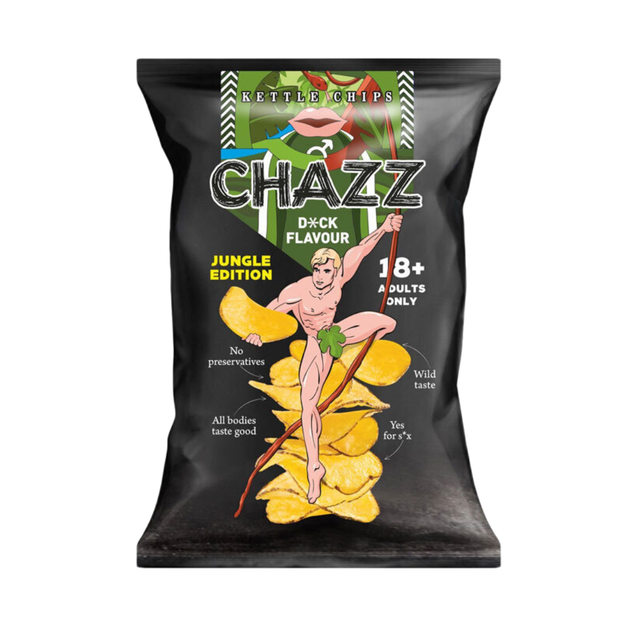 Чипси зі смаком Діку Chazz D*ck Flavour Chips 90 г - Фото 1 Чипси зі смаком Діку Chazz D*ck Flavour Chips 90 г - зображення 1
