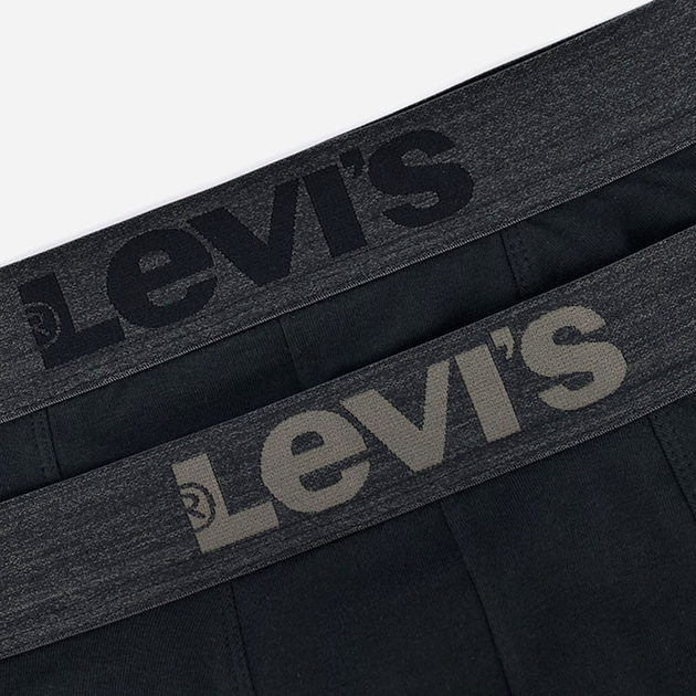 Zestaw majtek męskich typu bokserki Levi's 701203923-002 L 2 szt Czarny (8720245183826) - obraz 5