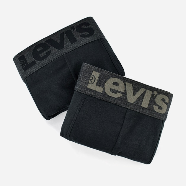 Zestaw majtek męskich typu bokserki Levi's 701203923-002 L 2 szt Czarny (8720245183826) - obraz 8
