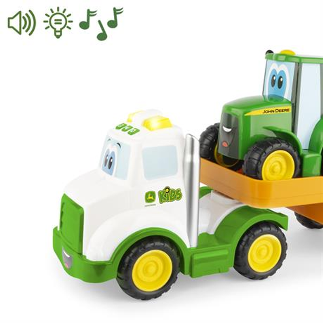 Тягач і Трактор Tomy John Deere зі світлом і звуком (0036881472070) - зображення 4