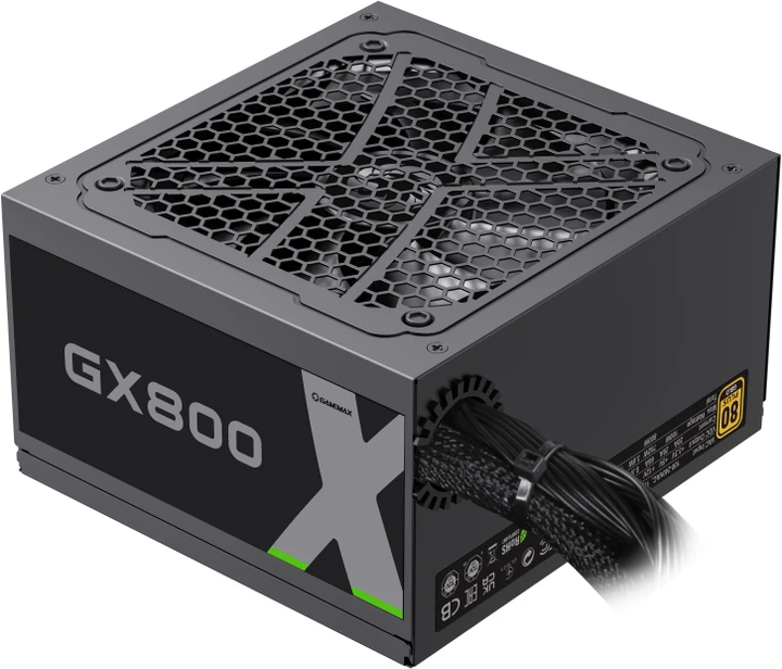 Блок живлення GameMax GX-800 800 Вт 80+ Gold – фото, відгуки