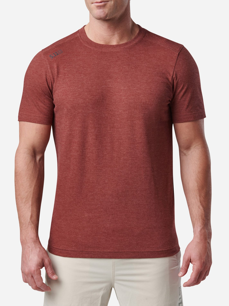 Тактична футболка чоловіча 5.11 Tactical PT-R Charge Short Sleeve Top 82128-621 S [621] Spartan Heather (888579520040) - зображення 1