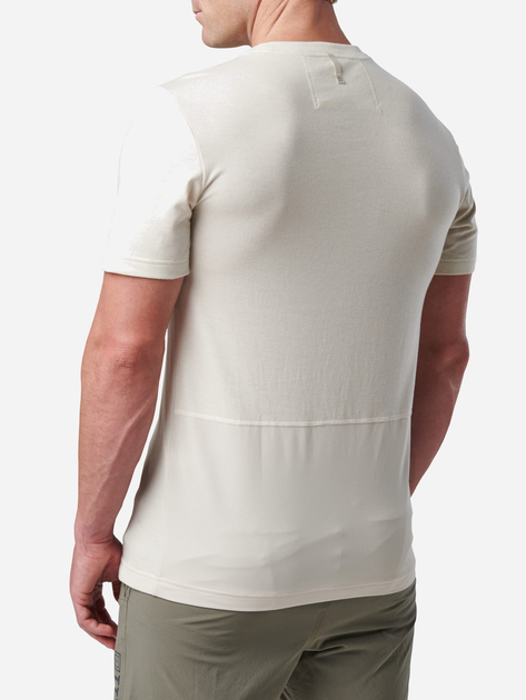 Тактическая футболка мужская 5.11 Tactical PT-R Charge Short Sleeve Top 82128-654 S [654] Sand Dune Heather (888579520194) - изображение 2