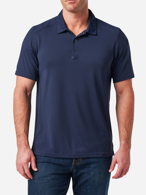 Тактична футболка чоловіча 5.11 Tactical Paramount Chest Polo 41298-721 S [721] Pacific Navy (888579740530) - зображення 1