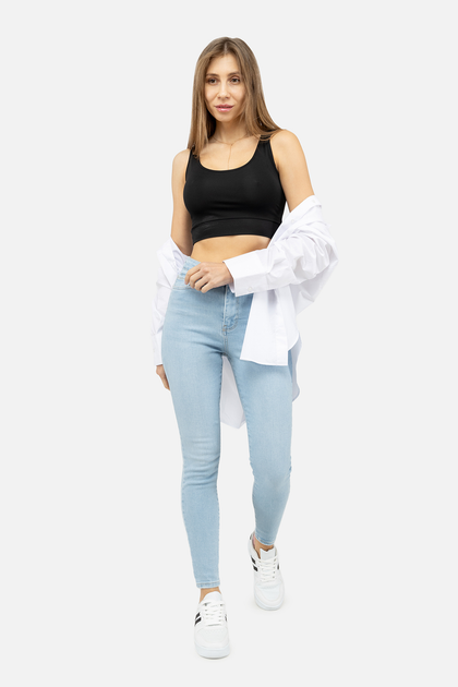 Женские джинсы slim 46 цвет голубой YUKI ЦБ-00247197 от продавца: QZI ...