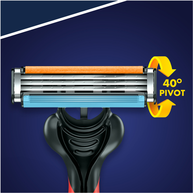 Jednorazowe maszynki do golenia dla mężczyzn Gillette Blue3 Plus Nitro Masz Red 12 szt (8700216148146) - obraz 5
