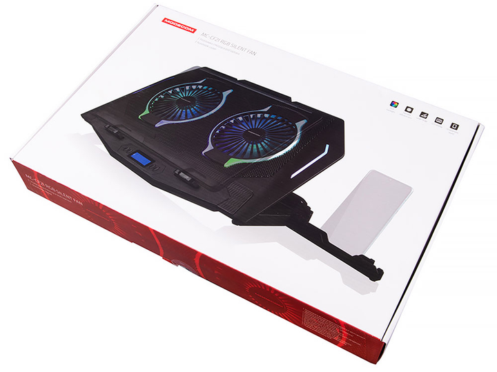 Podstawka pod laptopa Modecom SILENT FAN MC-CF-21-RGB Black (PL-MC-CF-21-RGB) - obraz 11