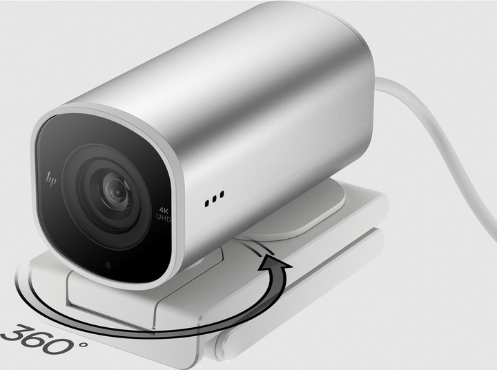 Веб-камера HP 960 4K Streaming Webcam USB-A Silver (695J6AA) - зображення 11