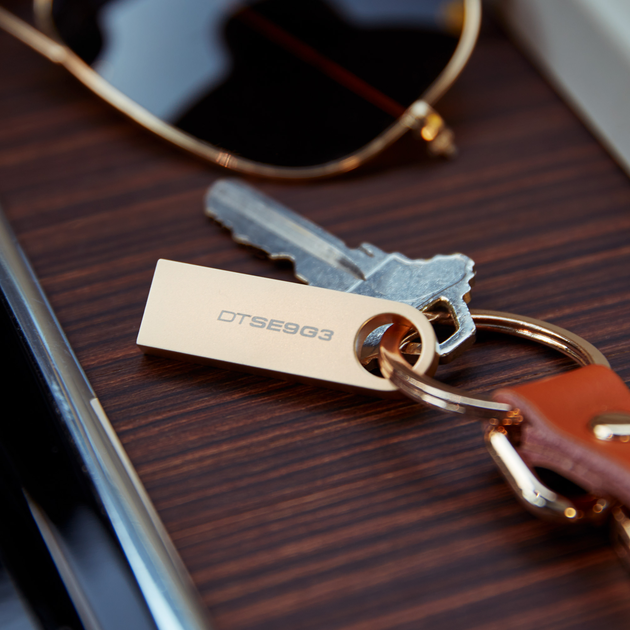 Флеш пам'ять USB Kingston DataTraveller SE9 G3 128GB USB 3.2 Gen 1 Gold (DTSE9G3/128GB) - зображення 10