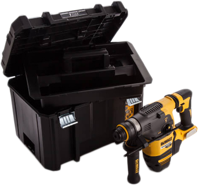 Akumulatorowa wiertarka udarowa DeWalt SDS-Plus 54 V XR FlexVolt DCH333NT bez akumulatora i ładowarki - obraz 4