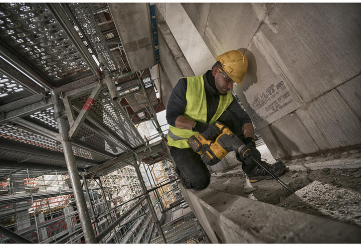 Akumulatorowa wiertarka udarowa DeWalt SDS-Plus 54 V XR FlexVolt DCH333NT bez akumulatora i ładowarki - obraz 5