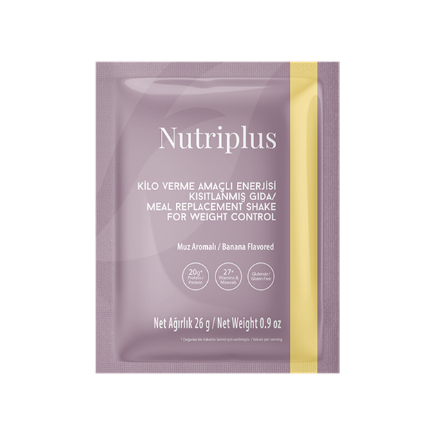 Порція коктейлю для контролю ваги Farmasi зі смаком банану Nutriplus 26 г - зображення 11