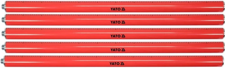 Tyczka z trójnogiem do poziomów laserowych składana Yato YT-30500 mocowanie 5/8" 370 cm (5906083086458) - obraz 4