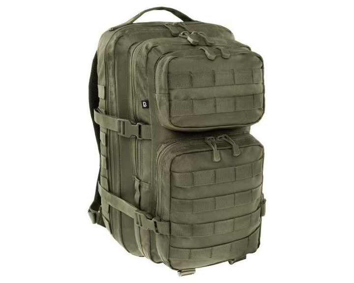 Тактичний рюкзак із системою MOLLE Brandit US Cooper 40 л 52x30x32 см із кишенею для системи гідратації оливи - зображення 1