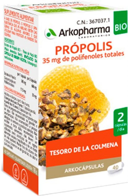 Suplement diety Arkopharma Propolis 40 kapsułek (3578836110929) - obraz 1