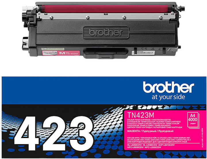 Toner Brother TN-423M Magenta (4977766771696) - obraz 1