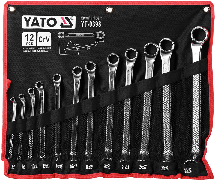 Набір накидних ключів Yato 6-32 мм 12 предметів (YT-0398) - зображення 1