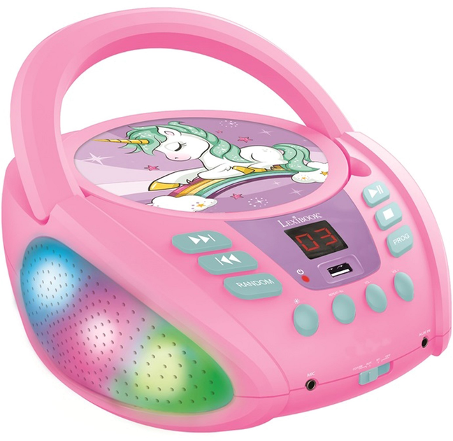 Акустична система Lexibook Unicorn Bluetooth Pink (RCD109UNI) - зображення 1