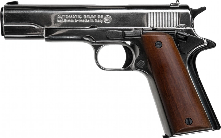 Стартовый пистолет Bruni 96 cal.9 PAK Nikel (1505N) - изображение 1