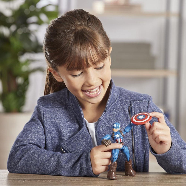Фігурка Hasbro Avengers Bend and Flex Капітан Америка 15 см (5010993791972) - зображення 5