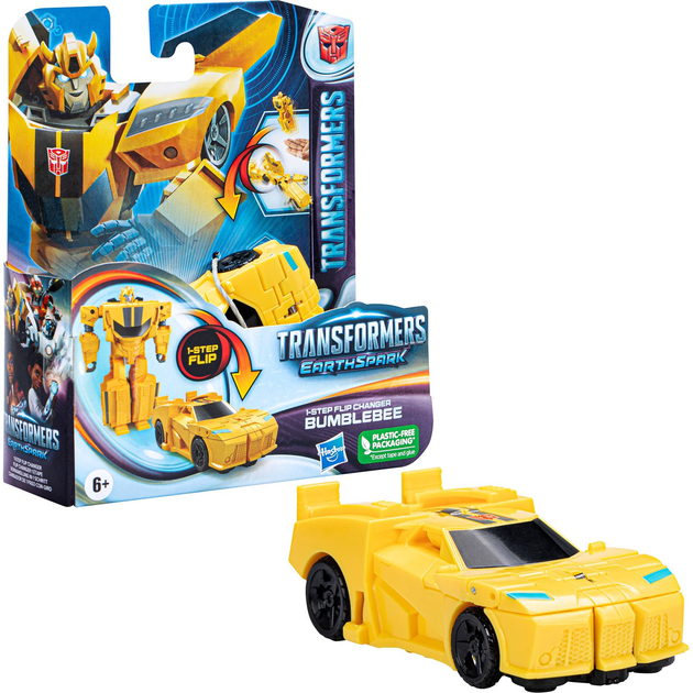 Figurka Hasbro Transformers EarthSpark 1-Step Flip Changer Bumblebee 10 cm (5010996195111) - obraz 1