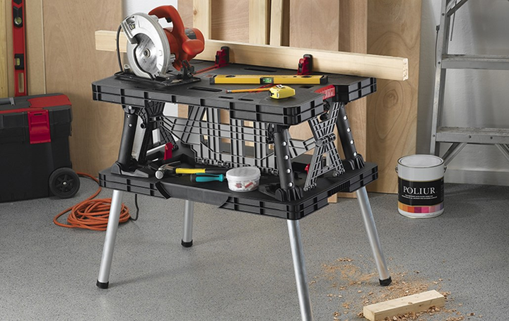 Keter Folding Work Table Black 7290000230825 ROZETKA