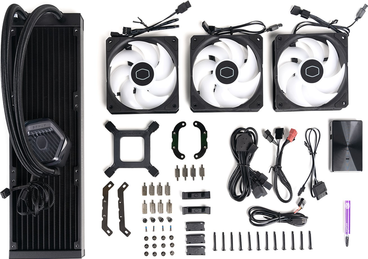 Система жидкостного охлаждения Cooler Master MASTERLIQUID 360 ATMOS (MLX-D36M-A25PZ-R1) - изображение 7