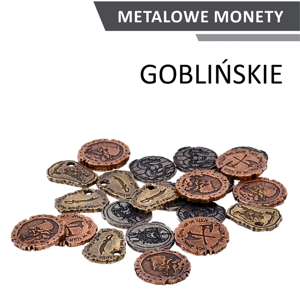 Zestaw metalowych monet Drawlab Entertainment Goblińskie 24 szt (0740120937298) - obraz 1
