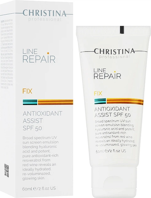 Lotion do twarzy Christina Line Repair Fix Antioxidant Assist SPF 50 antyoksydacyjny 60 ml (7290100368893) - obraz 2