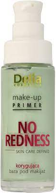 База під макіяж Delia Cosmetics Make-Up Primer No Redness Skin Care Defined коригуюча 30 мл (5901350476567) - зображення 2